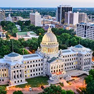 Jackson MS Capitol and Skyline Jackson MS Capitol and Skyline